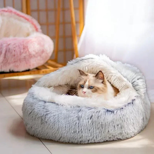 Cozy Plush Cat Bed