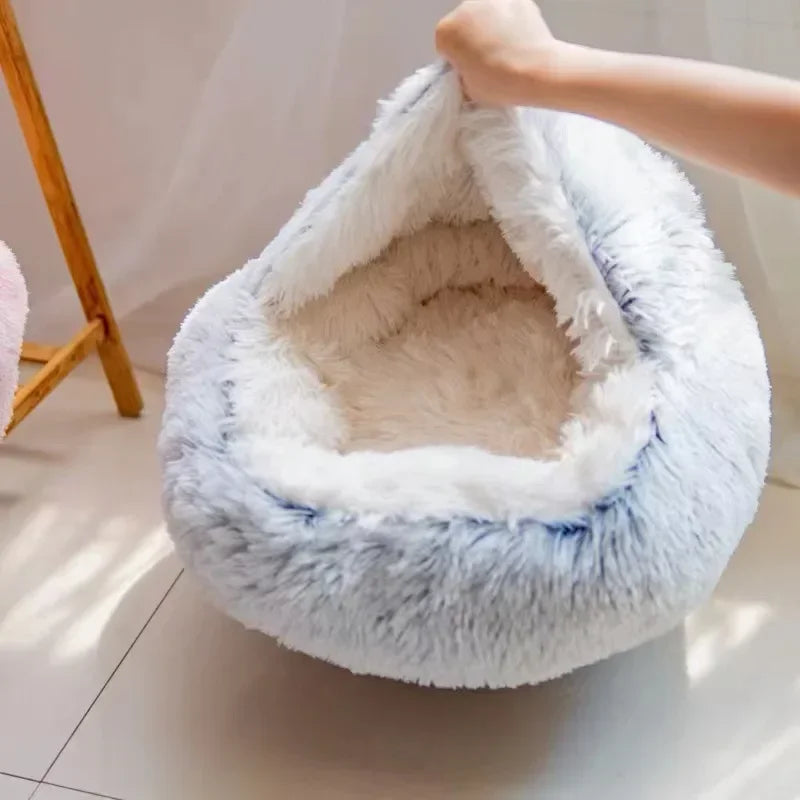 Cozy Plush Cat Bed