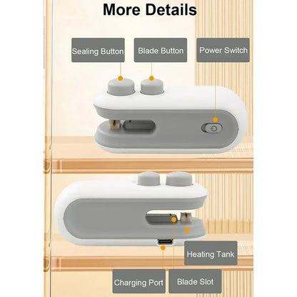 2-in-1 Mini Heat Sealer &amp; Cutter