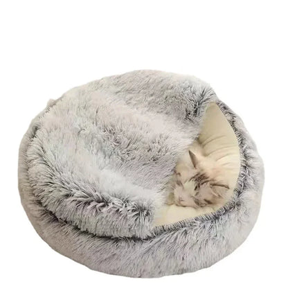 Cozy Plush Cat Bed