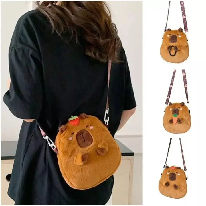 Bolso de Hombro de Peluche de Carpincho - Kibal