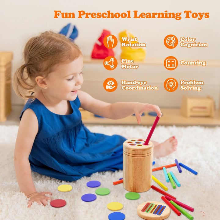 Juguetes de madera Montessori para niños - Kibal