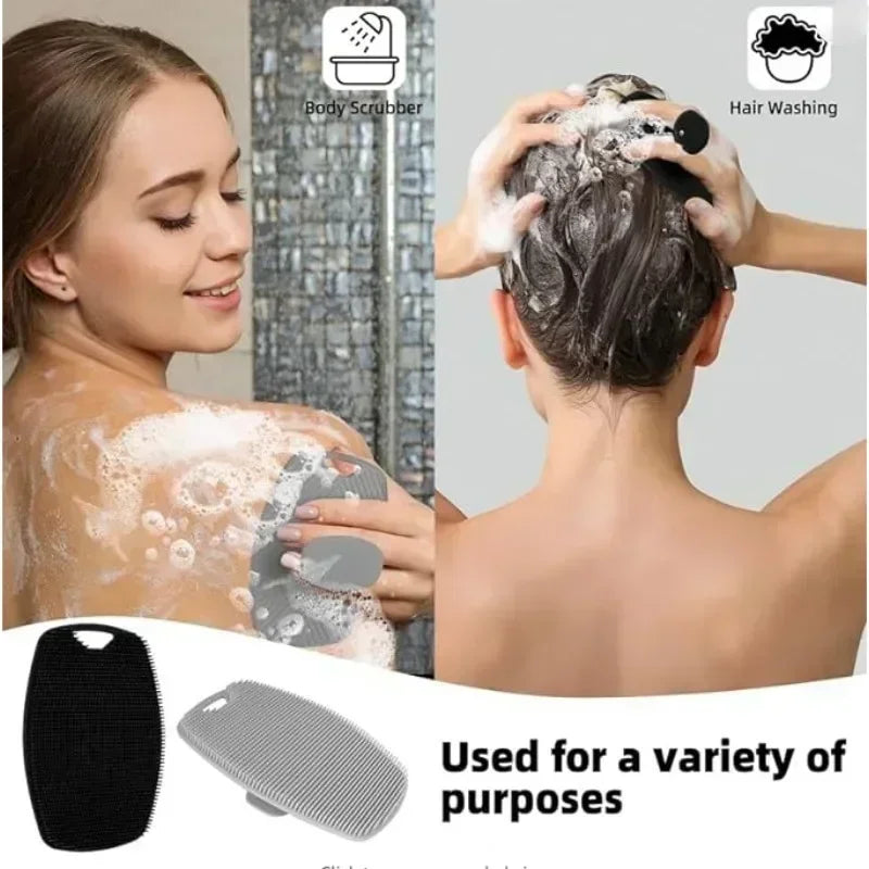 Exfoliante y masajeador corporal de silicona