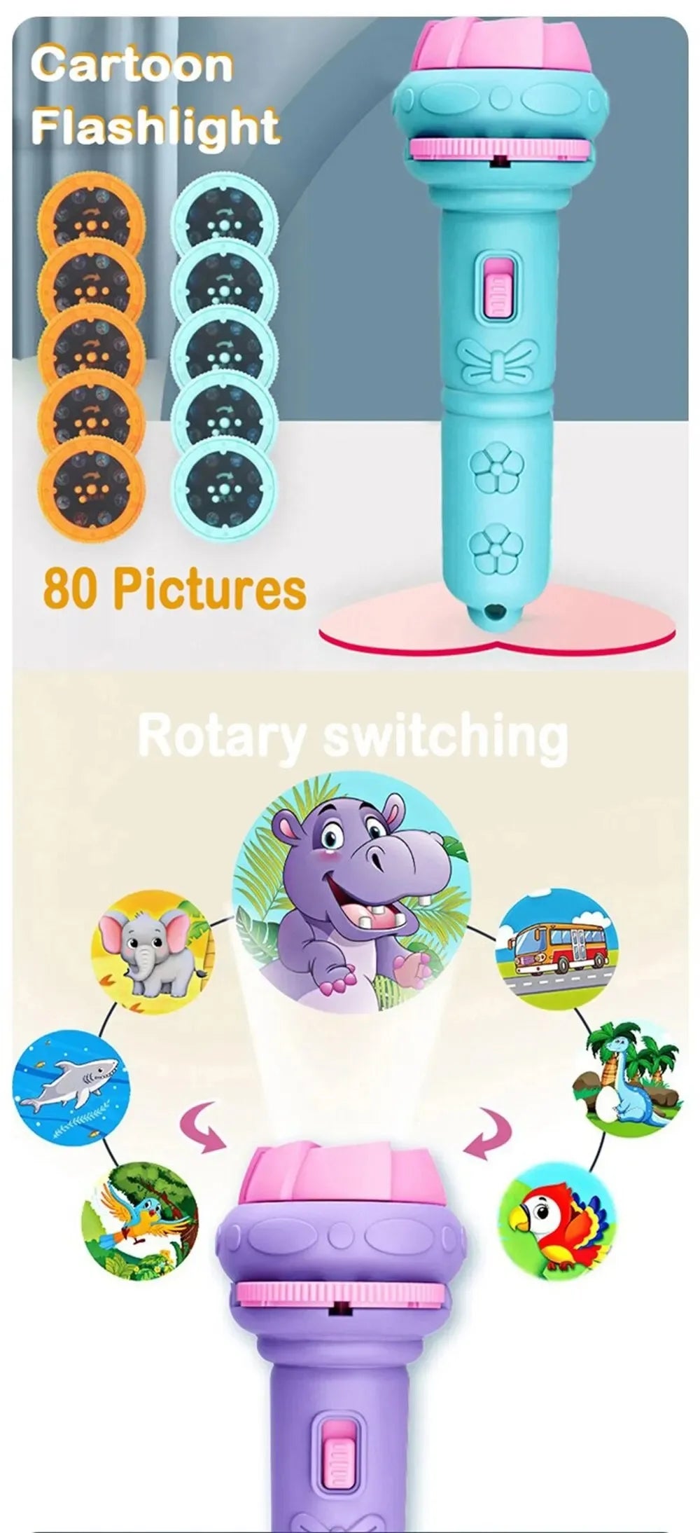 Cartoon Projection Flashlight